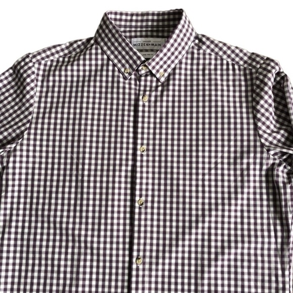 MIZZEN+MAIN Men’s Malloy Button Down Shirt size M - Picture 11 of 16